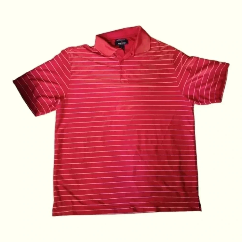Weir Golf Red Stripped  Polo‎